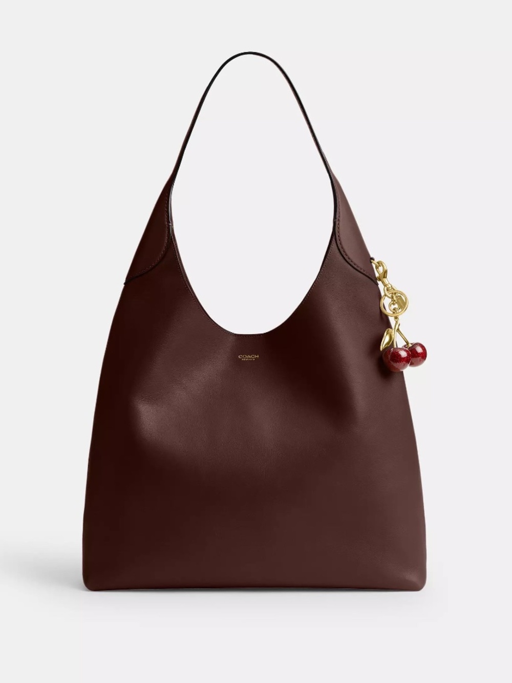 Coach Dark Brown Leather Shoulder Hobo BNWOT